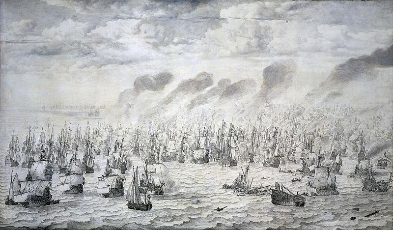 The Battle of Terheide, willem van de velde  the younger